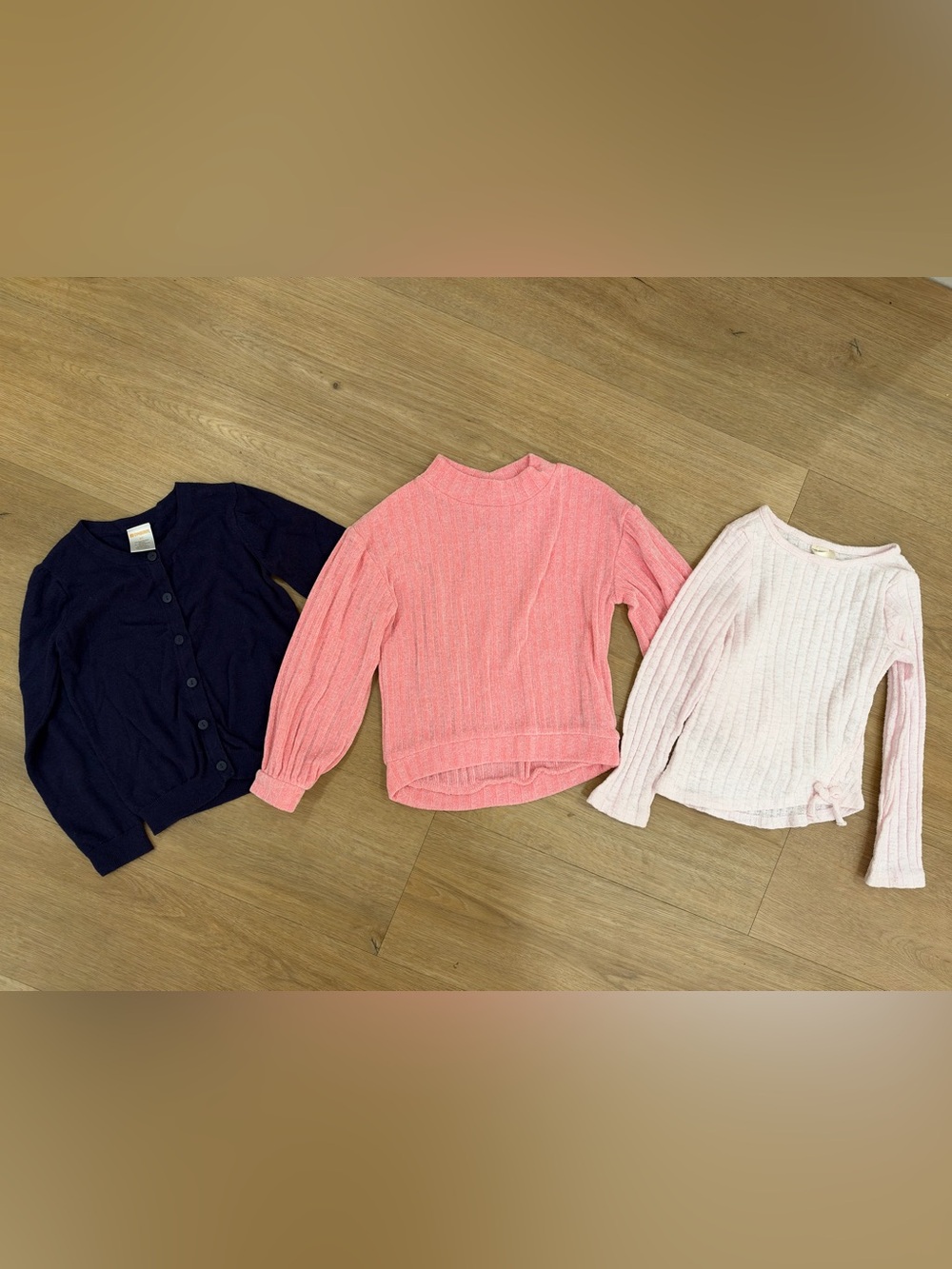 Gymboree Old Navy Oshkosh girls Sweater Top Trio - Navy, Pink, Light Pink size 4